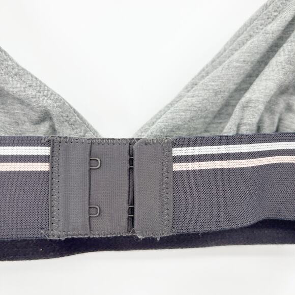 Marine‎ Layer Womens Soft Lounge Rose Striped Bralette Bra Size XS Heather Gray - Picture 5 of 6